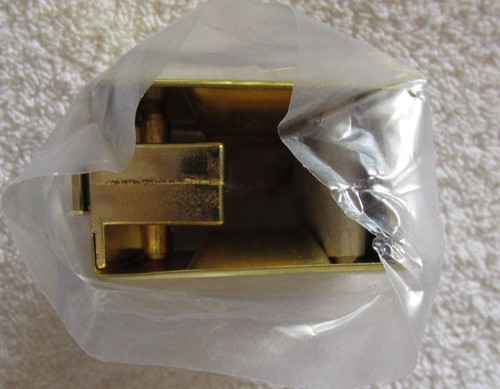 Cal Royal SDL17 Sliding Door Lock Passageway Finish US3, polished brass - Picture 2 of 5