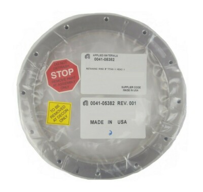 AMAT Applied Materials 0041-05382 200mm Retaining Ring 8'' Titan II Head II New