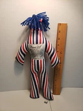 Dammit Doll Dammitdoll Damn It Plush Red White Blue Yarn Hair Stress Relief