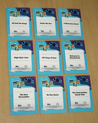 2023 Topps Chrome Disney 100 Years complete 9-card Stitch