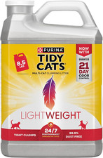 Cat Litter, Clumping, 24/7 Performance, Lightweight, 136 Ounce Jug