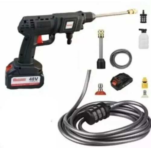 IDROPULITRICE PROFESSIONALE CON PRESSIONE CON DOPPIA BATTERIA 48V + VALIGIA - Picture 6 of 7