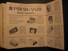 vintage gaf Pana-Vue mail order form catalog slide viewers