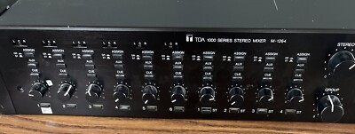 TOA 1000 Series Stereo Mixer M-1264 -- Powers On Pulled From