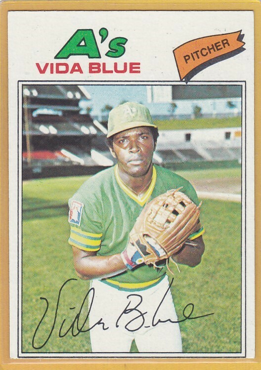 vintage an・an no.22 1977 TOPPS BASEBALL VIDA BLUE #230 A'S EX+ *91022 | eBay