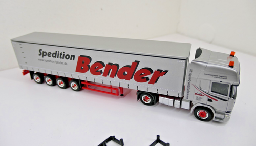 Herpa 1:87 - Scania R`13 TL mit 4-achs GaPl-Auflieger "Spedition Bender" - J2M - Bild 6 von 8