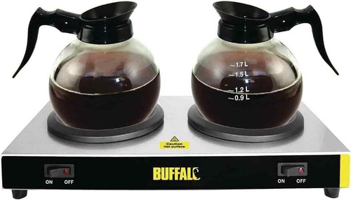 Buffalo Twin Coffee Jug Hot Plates L413 – Independent Hotplate Control, Stain... - Picture 4 of 4