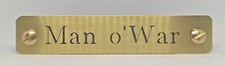 Custom Engraved Brass Horse Halter Name Plate 1" x 5"