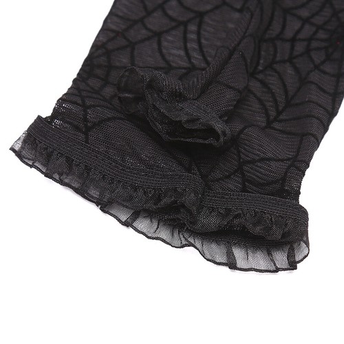 Spider Web Arm Sleeves Gloves Fancy Dress Up Halloween Costume Accessory Cos LI - Bild 4 von 12