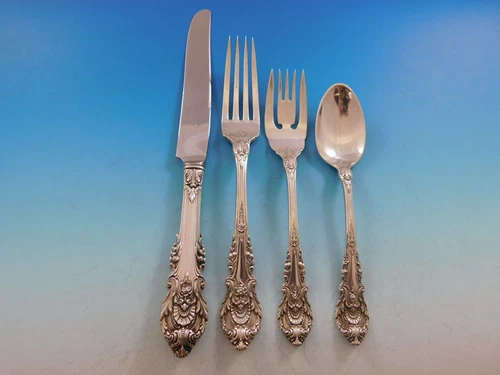 Sir Christopher by Wallace Sterling Silver Regular Size Place Setting(s) 4pc