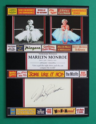 MARILYN MONROE AUTOGRAPH masterly display Blonde Bombshell
