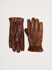 Banana Republic x Gianni Collini CASHMERE LINED Dress Leather Gloves