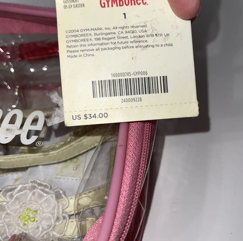 NWT NOS 2005 Gymboree Infant Girls Sandals Sz 1 Green Leather Flower - Image 4 of 4