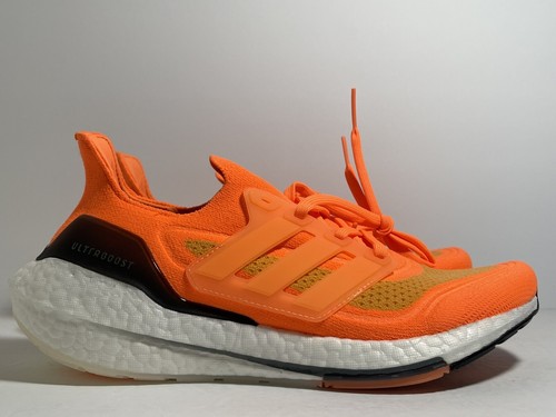 Adidas UltraBoost 21 Screaming Orange White Running Shoes FZ1920 Size 8.5 US - Picture 4 of 5
