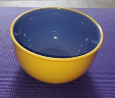 Lindt Stymeist Yellow & Periwinkle Blue VEGETABLE BOWL 8 1/8" WIDE X 4 3/4" HIGH