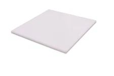 HDPE (High Density Polyethylene) Plastic Sheet 1/2" x 2" x 12" White Color