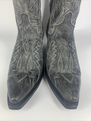 Laredo Men's Garrett Distressed Black Western Boots 68407 New. Size 10. Item B4 - Picture 7 of 11