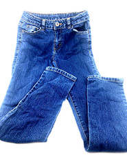 Faded Glory Girls Jeans Size 10 Straight Adjustable Waist Children