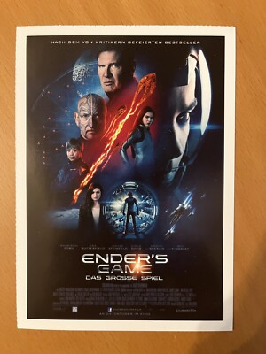 Ender's Game - Das große Spiel -Filmkarte Filmplakatkarte Cinema - Harrison Ford