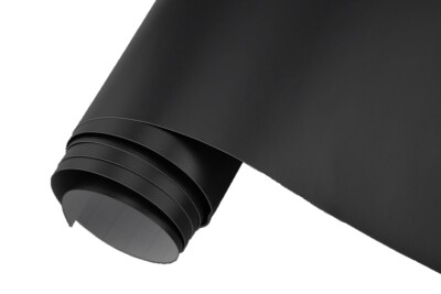 21 /m²  3D Autofolie SCHWARZ MATT Lackfolie Klebefolie m. Luftkanälen blasenfrei