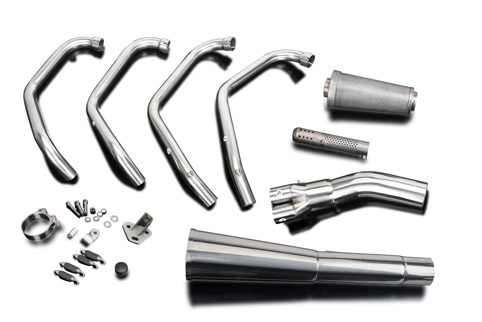 Honda CB750 CB750K 69-76 полный выпускной коллектор 4-1 из нержавеющей стали и глушитель - Изображение 2 из 4