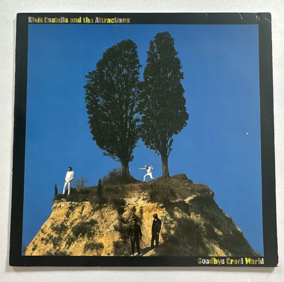 Elvis Costello and the Attractions Goodby cruel world vinyl LP Record Nm / Vg+ - Image 2 of 4