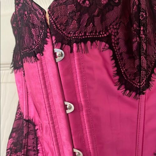 ADORE ME MAHOGANY LACE CORSET Size Medium - Picture 3 of 8