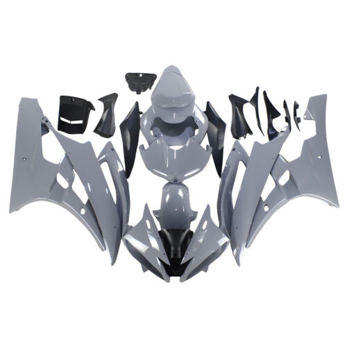 Nardo Grey Fairing Kit For Yamaha YZF-600 R6 2006 2007 06 07 YZF-R6 ABS Bodywork