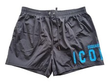 DSQUARED costume da bagno uomo boxer corto Swim Shorts D7B8P4570.025 ICON nero