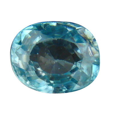 Zircon Bleu Naturel Du Cambodge – 5,5 X 4,7 Mm, 0,79 Ct, Chauffé, Neuf