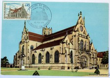 CPA  MAXIMUM POSTCARD EGLISE DE BROU   1969  1582