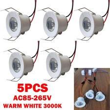 5PC AC85-265V Warm White 3000K Recessed LED Ceiling Down Light Lamp Driver USA