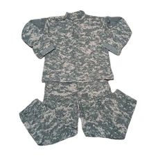 Size LARGE (Regular) -  ARMY Camo Combat Uniform COMPLETE SET Pants/Jacket RARE