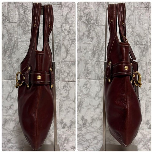 COACH F11266 Hobo Bag Leather Gold Hardware Dark Brown From Japan - Picture 3 of 24