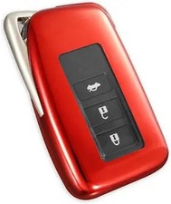 Soft TPU Key Fob Cover for Lexus GS GS-F ES IS IS-F RC RC-F NX LX57 Color: Red