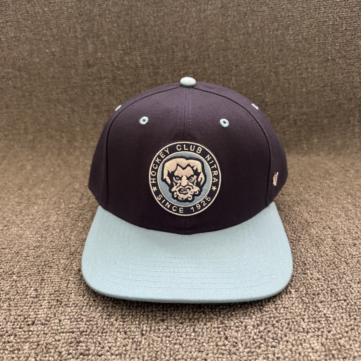 '47 Brand Nittra Hockey Club Snapback Flat Brim Navy Light Blue OSFA Hat