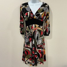 Vintage Soprano Babydoll Dress Womens Medium Hippie Y2K Colorful Retro 70s