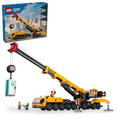 LEGO City Yellow Crane Toy Birthday Gift Building Blocks for Boys and Girls Ages
