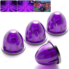 4x Purple LED Watermelon Lights Bulb Side Marker Clearance Light Truck Trailer