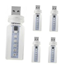 4 PCS Car USB Night Light Touch Dimmable LED Filament Lamp,7 Seven Colors