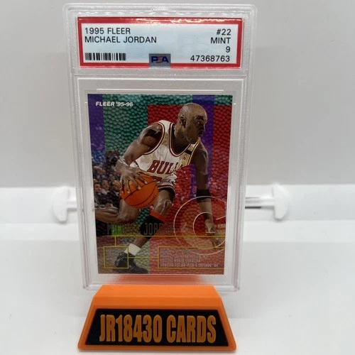 1995 Fleer Michael Jordan PSA 9 #22 Card NEW CLEAN CASE HOF LOW POP GOAT Bulls