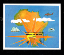 Maldives 1060 MNH Sheet Map Dolphin  Ship Namibia Day      Nice Price