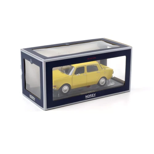 SIMCA 1000 LS 1974 MAYA YELLOW 1:18 Norev Auto Stradali Modellino Nuovo - Immagine 4 di 4