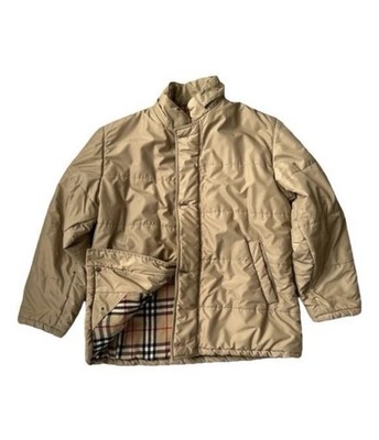 Burberry Vintage 90s Down Puffer Jacket Designer Archive Rare Used 7/10 Photo