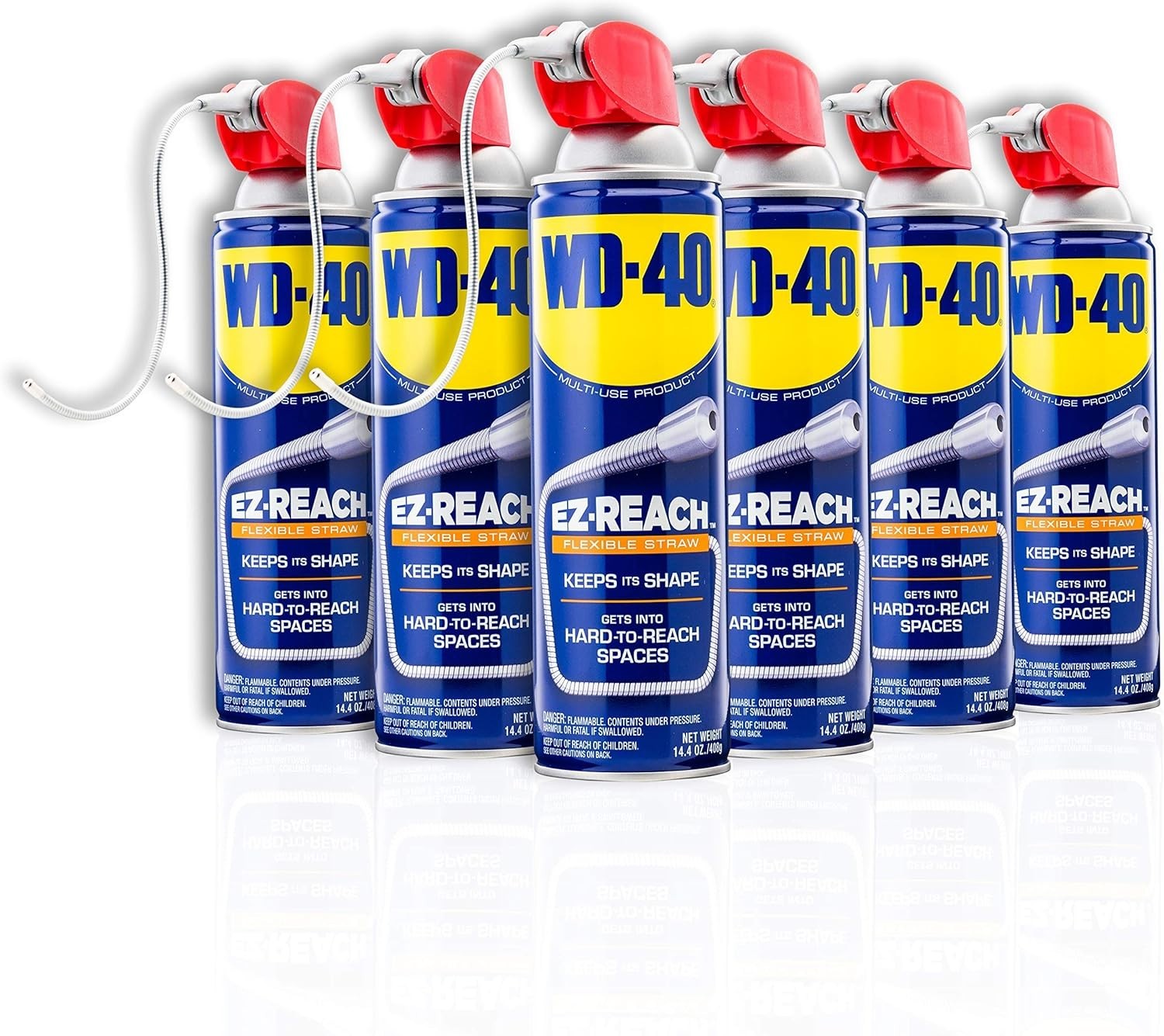 Multi-Use Lubricant with EZ- Straw, 14.4 OZ [6-Pack] - Safe & Versatile