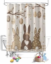 Easter Eggs Spring Bunny Tail Fabric 72"W x 72"L Pack of 1 Easter Bunny2