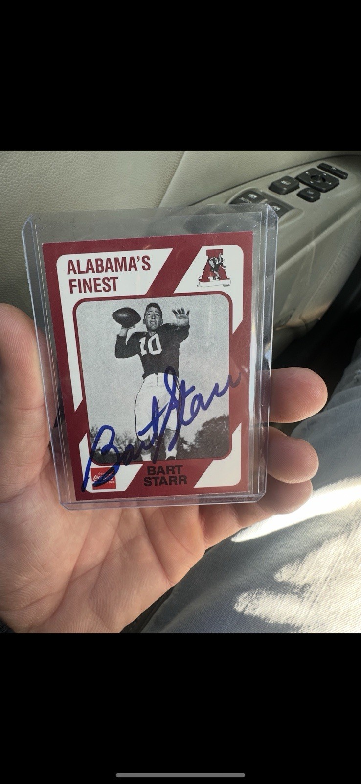 Bart Starr Autographed Signed Alabamas Finest FOOTBALL CARD 1989.. 267 