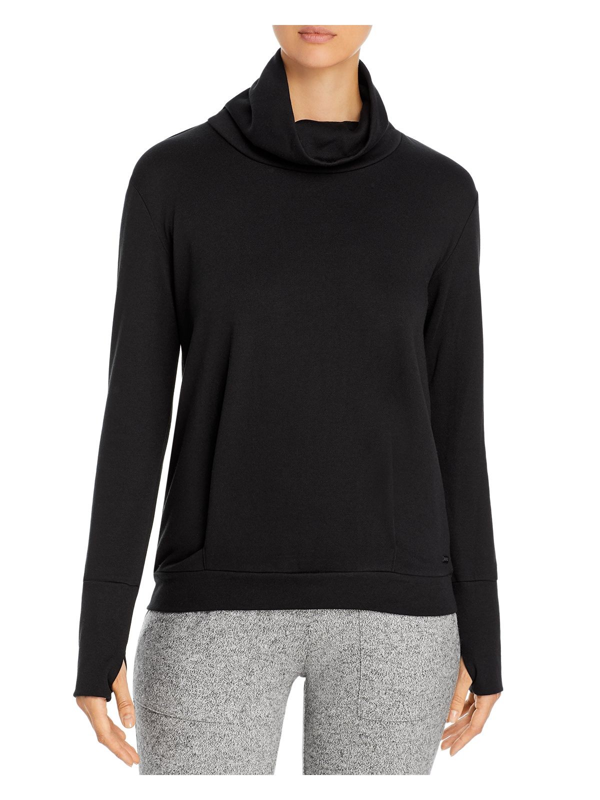 MARC NEW YORK Womens Black Long Sleeve Turtleneck Top Size XS