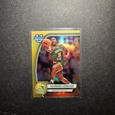 2024-25 Bowman University Chrome Diamond Johnson #86 Gold Refractor /50 (RC)