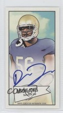2013 Bowman Mini Cards 1952 Design Auto Datone Jones #52B-DJ Auto 9u7